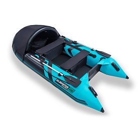Člun GLADIATOR ACTIVE C330AD black turquoise - nafukovací člun s vysokotlakou podlahou