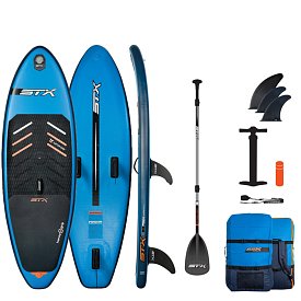 Paddleboard STX WindSUP Hybrid Junior Cruiser 8'' TEAL/ORANGE s pádlem - nafukovací paddleboard a windsurfing