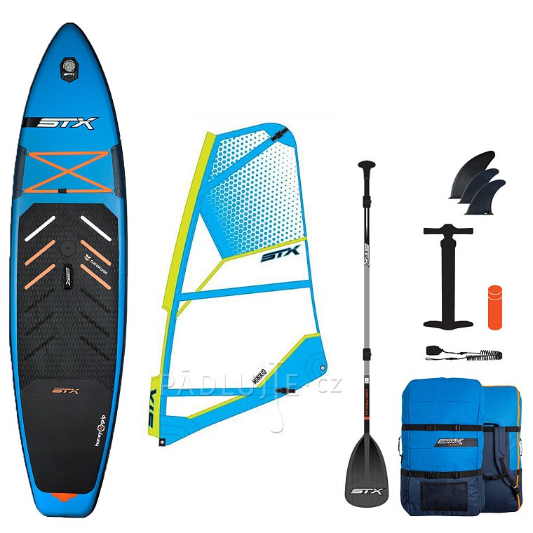 Paddleboard STX HYBRID CRUISER HYBRID FAMILY TEAL/ORANGE komplet s plachtou - nafukovací