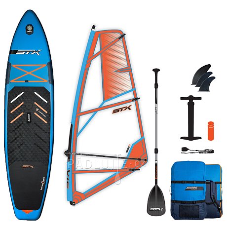 Paddleboard STX WindSUP Hybrid Cruiser Family 11'2 TEAL/ORANGE komplet s plachtou - nafukovací