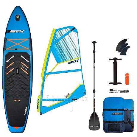 Paddleboard STX WindSUP Hybrid Cruiser Family 11'2 TEAL/ORANGE komplet s plachtou - nafukovací