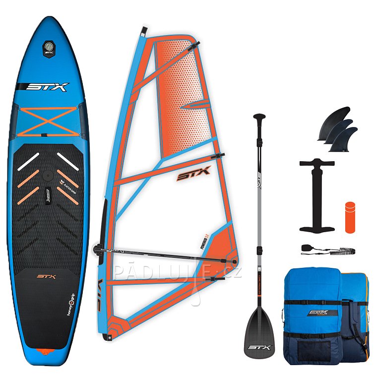 Paddleboard STX HYBRID CRUISER HYBRID FAMILY TEAL/ORANGE komplet s plachtou - nafukovací