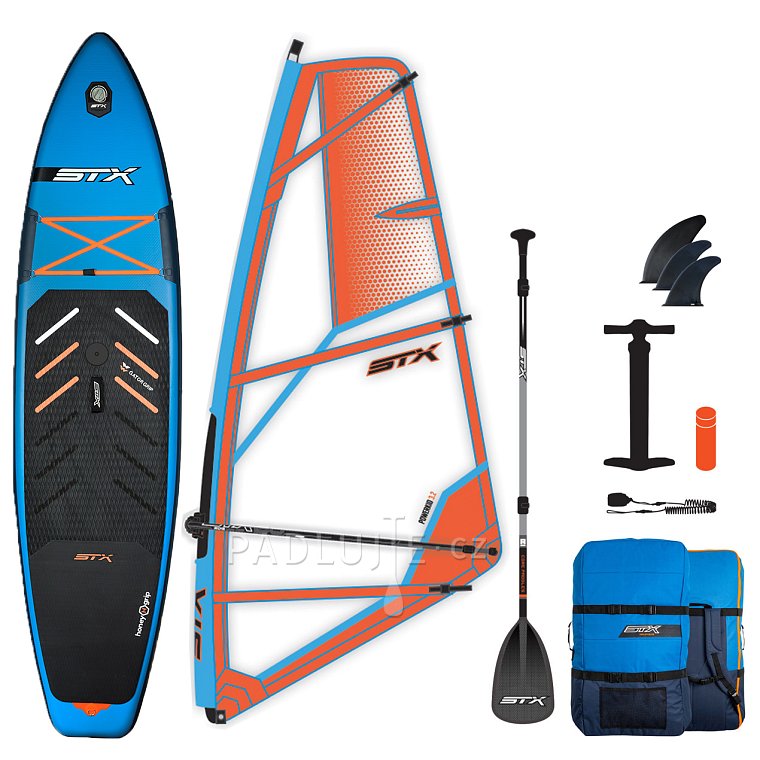 Paddleboard STX HYBRID CRUISER HYBRID FAMILY TEAL/ORANGE komplet s plachtou - nafukovací