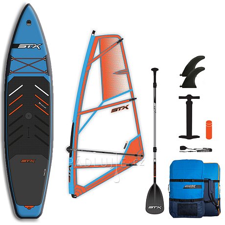 Paddleboard STX WindSUP Hybrid Tourer 11' TEAL/ORANGE komplet s plachtou - nafukovací