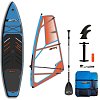Paddleboard STX WindSUP Hybrid Tourer 11' TEAL/ORANGE komplet s plachtou - nafukovací