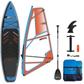 Paddleboard STX WindSUP Hybrid Tourer 11' TEAL/ORANGE komplet s plachtou - nafukovací