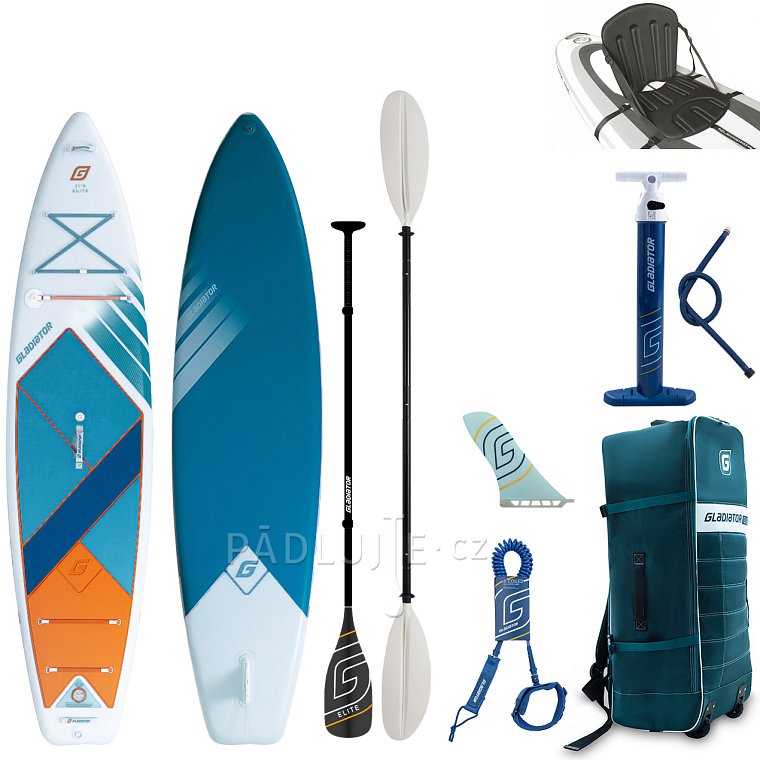 Paddleboard GLADIATOR ELITE 11'4 s karbon pádlem 2026 - nafukovací