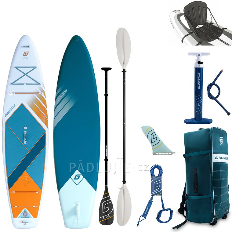 Paddleboard GLADIATOR ELITE Touring 11'6 s karbon pádlem 2026 - nafukovací