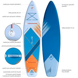 Paddleboard GLADIATOR ELITE  11'6 s karbon pádlem 2026 - nafukovací