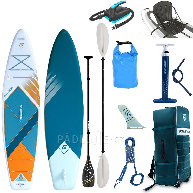 Paddleboard GLADIATOR ELITE Touring 11'6 s karbon pádlem 2026 - nafukovací