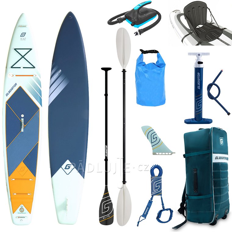 Paddleboard GLADIATOR ELITE 12'6 Light s karbon pádlem 2026 - nafukovací
