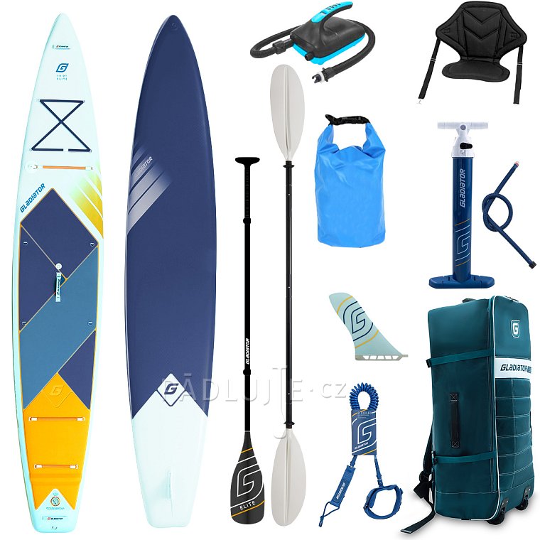 Paddleboard GLADIATOR ELITE 14' Touring s karbon pádlem 2026 - nafukovací