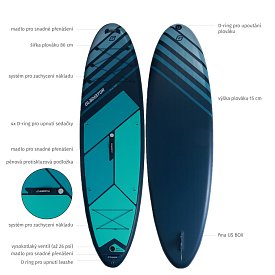Paddleboard GLADIATOR PRO 10'8 s karbon pádlem 2026 - nafukovací