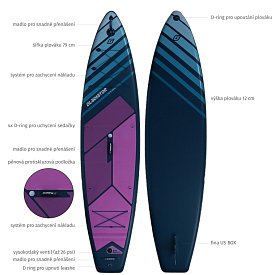 Paddleboard GLADIATOR PRO 11'2 s karbon pádlem 2026 - nafukovací