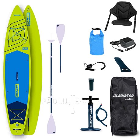 Paddleboard GLADIATOR ONE 12'6 Lime - nafukovací