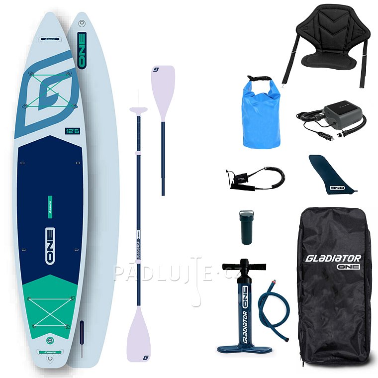 Paddleboard GLADIATOR ONE 12'6 Touring White - nafukovací