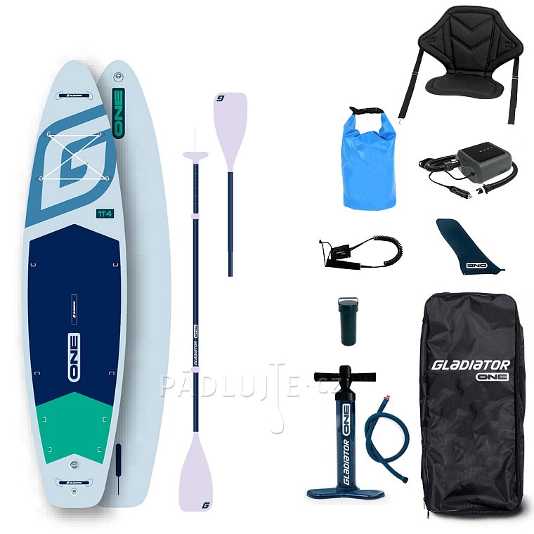 Paddleboard GLADIATOR ONE 11'4 Touring White - nafukovací