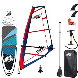 Paddleboard F2 SECTOR 12'2 BLUE komplet s plachtou - nafukovací