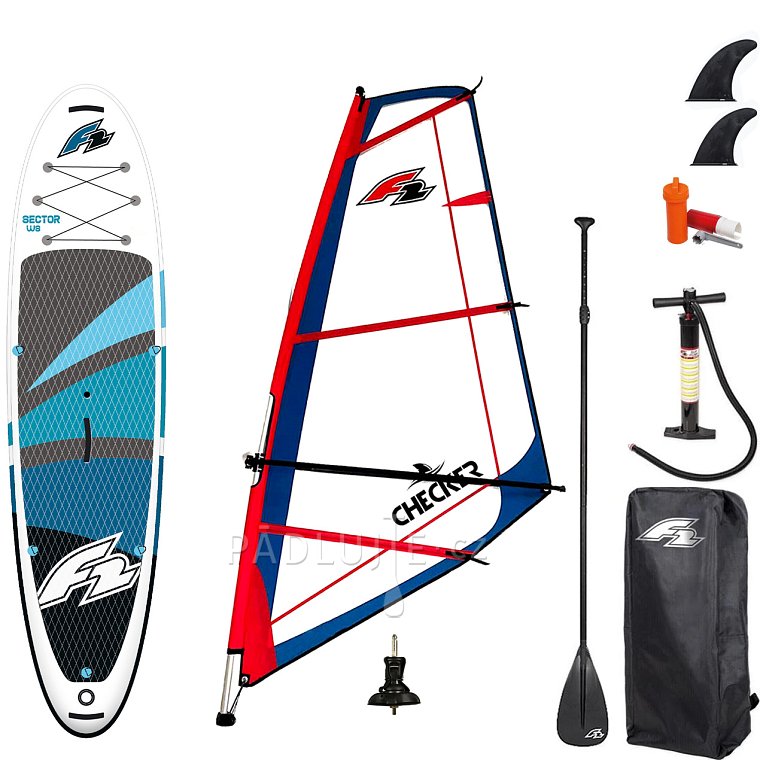 Paddleboard F2 SECTOR 11'5 BLUE komplet s plachtou - nafukovací