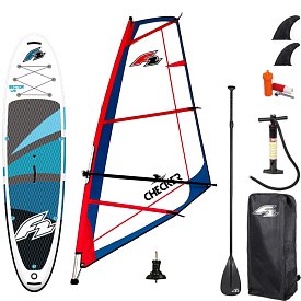 Paddleboard F2 SECTOR 11'5 BLUE komplet s plachtou - nafukovací