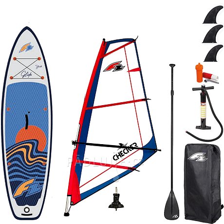 Paddleboard F2 GLIDE WINDSURF/WING YOUTH  GREY 10'0 komplet s plachtou - nafukovací paddleboard