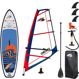 Paddleboard F2 GLIDE WINDSURF/WING YOUTH  GREY 10'0 komplet s plachtou - nafukovací paddleboard
