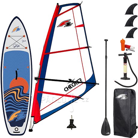 Paddleboard F2 GLIDE WINDSURF/WING YOUTH  GREY 10'0 komplet s plachtou - nafukovací paddleboard