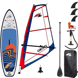 Paddleboard F2 GLIDE WINDSURF/WING YOUTH  GREY 10'0 komplet s plachtou - nafukovací paddleboard