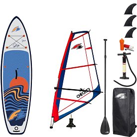 Paddleboard F2 GLIDE WINDSURF/WING YOUTH  GREY 9'2 komplet s plachtou- nafukovací paddleboard