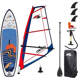 Paddleboard F2 GLIDE WINDSURF/WING YOUTH  GREY 9'2 komplet s plachtou- nafukovací paddleboard