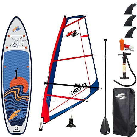 Paddleboard F2 GLIDE WINDSURF/WING YOUTH  GREY 9'2 komplet s plachtou- nafukovací paddleboard