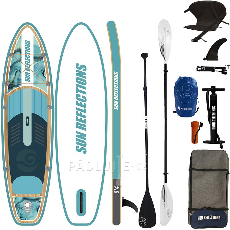 Paddleboard SUN REFLECTIONS S 9'4'' Ocean mirage - nafukovací