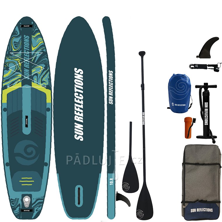 Paddleboard SUN REFLECTIONS M 10'8'' MINICOMBO EMERALD - nafukovací