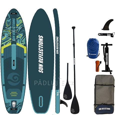 Paddleboard SUN REFLECTIONS M 10'8'' MINICOMBO Emerald - nafukovací