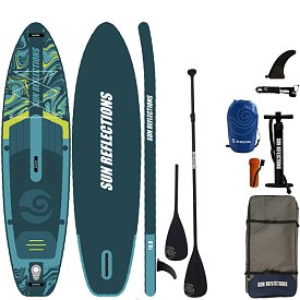 Paddleboard SUN REFLECTIONS M 10'8'' MINICOMBO Emerald - nafukovací