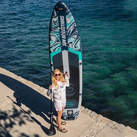 Paddleboard SUN REFLECTIONS M 10'8'' MINICOMBO Forest grey - nafukovací