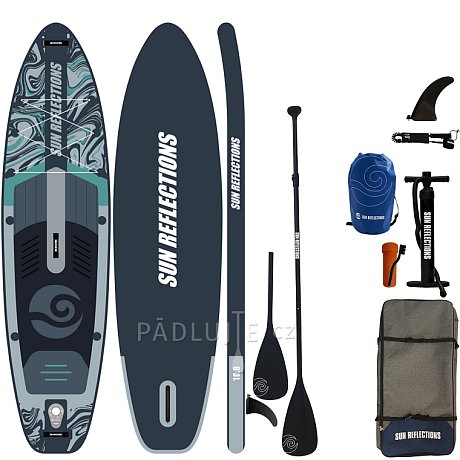 Paddleboard SUN REFLECTIONS M 10'8'' MINICOMBO Forest grey - nafukovací