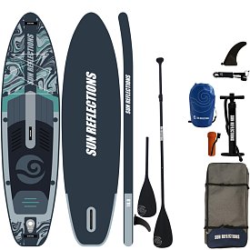 Paddleboard SUN REFLECTIONS M 10'8'' MINICOMBO Forest grey - nafukovací