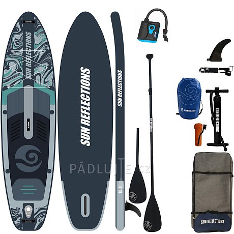 Paddleboard SUN REFLECTIONS M 10'8'' MINICOMBO Forest grey - nafukovací