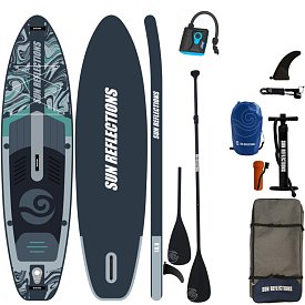Paddleboard SUN REFLECTIONS M 10'8'' MINICOMBO Forest grey - nafukovací