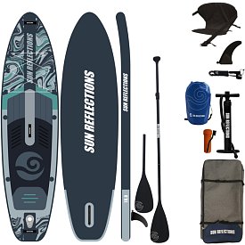 Paddleboard SUN REFLECTIONS M 10'8'' MINICOMBO Forest grey - nafukovací