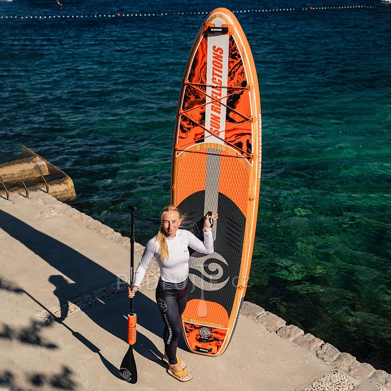 Paddleboard SUN REFLECTIONS M 10'8'' MINICOMBO Orange - nafukovací