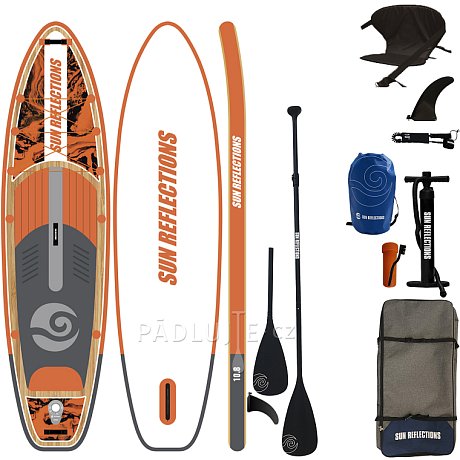 Paddleboard SUN REFLECTIONS M 10'8'' MINICOMBO Orange - nafukovací