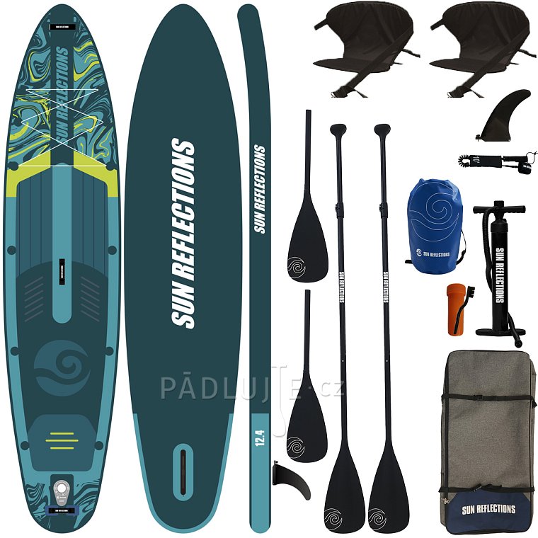 Paddleboard SUN REFLECTIONS MULTI 12'4'' MINICOMBO Emerald - nafukovací