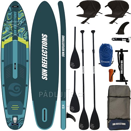 Paddleboard SUN REFLECTIONS MULTI 12'4'' MINICOMBO Emerald - nafukovací