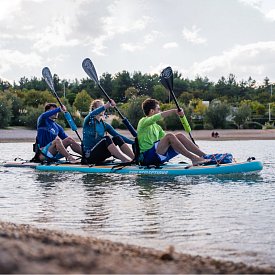 Paddleboard SUN REFLECTIONS FAMILY 13'6'' MINICOMBO Ocean mirage - nafukovací