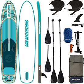 Paddleboard SUN REFLECTIONS FAMILY 13'6'' MINICOMBO Ocean mirage - nafukovací