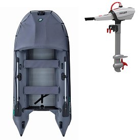 Člun GLADIATOR ACTIVE C330AL dark grey- nafukovací člun s hliníkovou podlahou