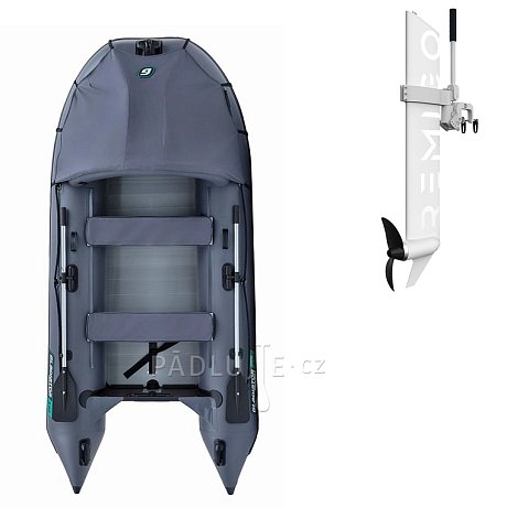 Člun GLADIATOR ACTIVE C330AL dark grey- nafukovací člun s hliníkovou podlahou