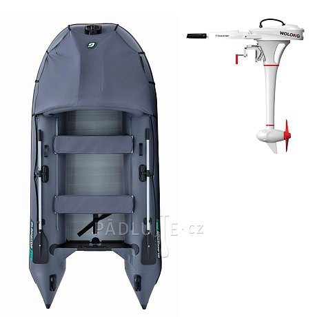 Člun GLADIATOR ACTIVE C330AL dark grey- nafukovací člun s hliníkovou podlahou